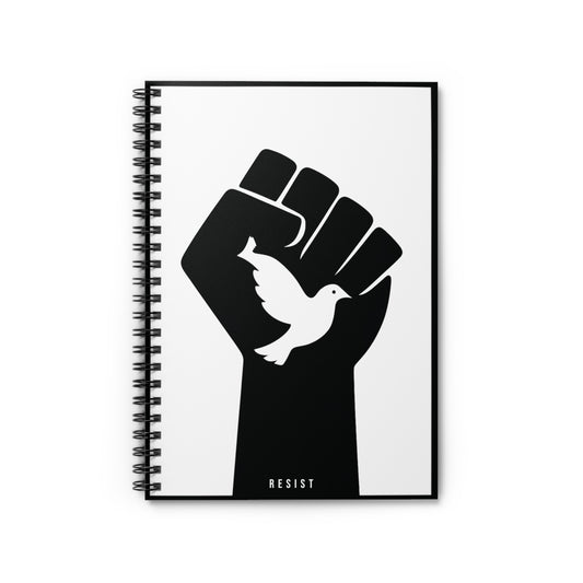 Resist – Minimalist Spiral Notebook