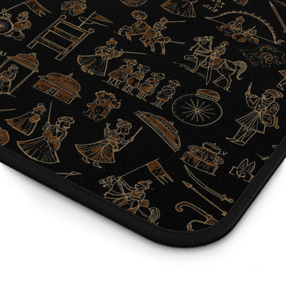 Indian War Doodles Desk Mat