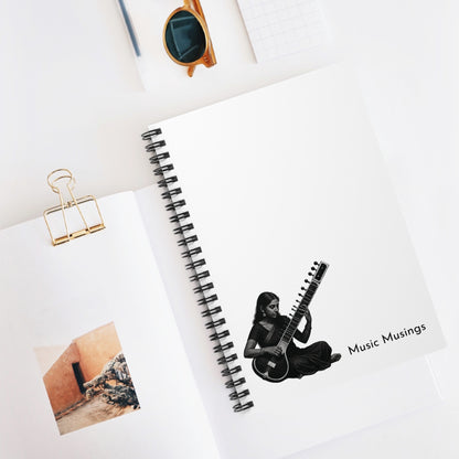 Music Musings – Minimalist Spiral Notebook