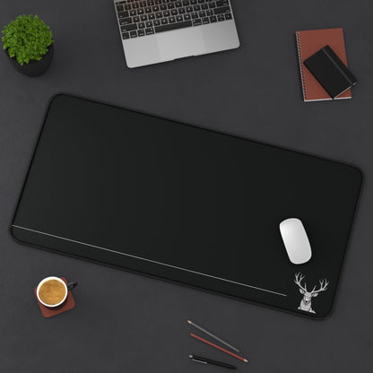 Crowned Stillness – Minimalist Desk Mat