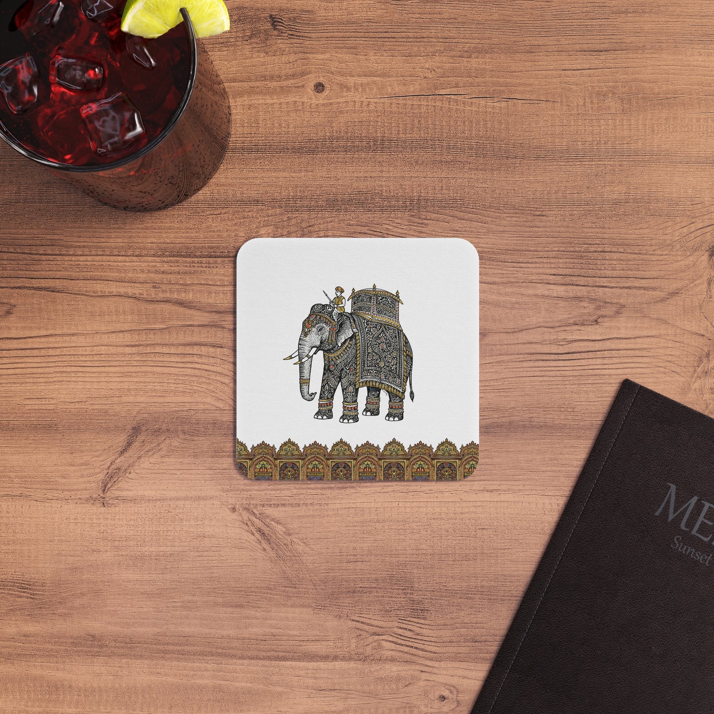 Coasters Indian Elephant Design Set