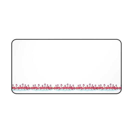 Flamingo Parade – Minimalist Desk Mat