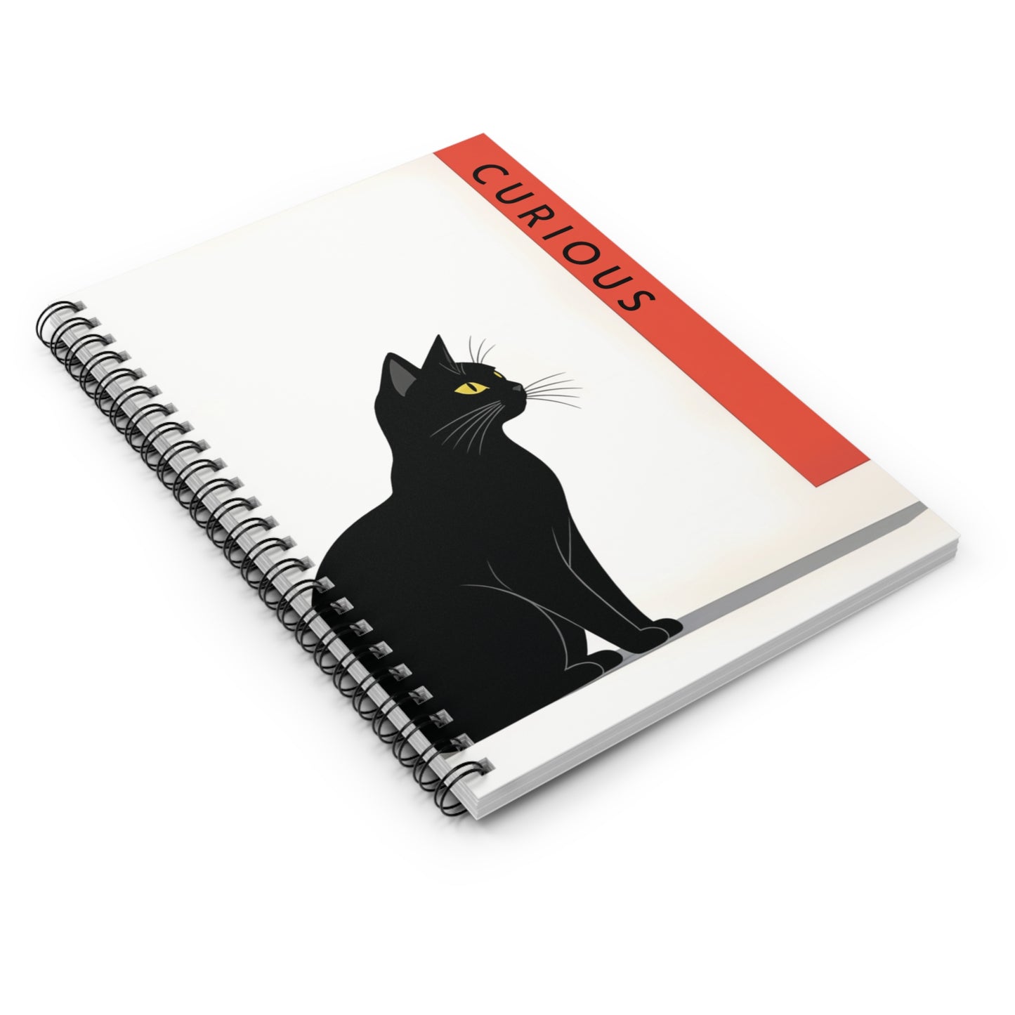 Curious Gaze – Minimalist Spiral Notebook