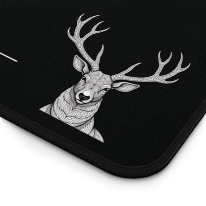 Crowned Stillness – Minimalist Desk Mat
