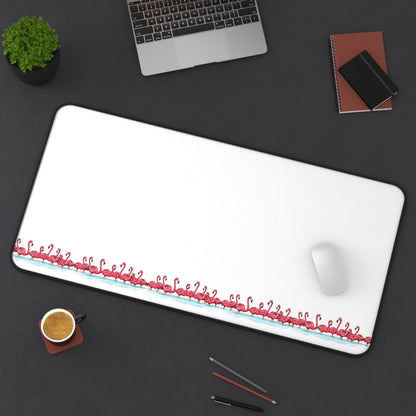 Flamingo Parade – Minimalist Desk Mat