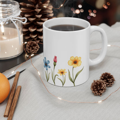 Garden Whispers – Minimalist Ceramic Mug