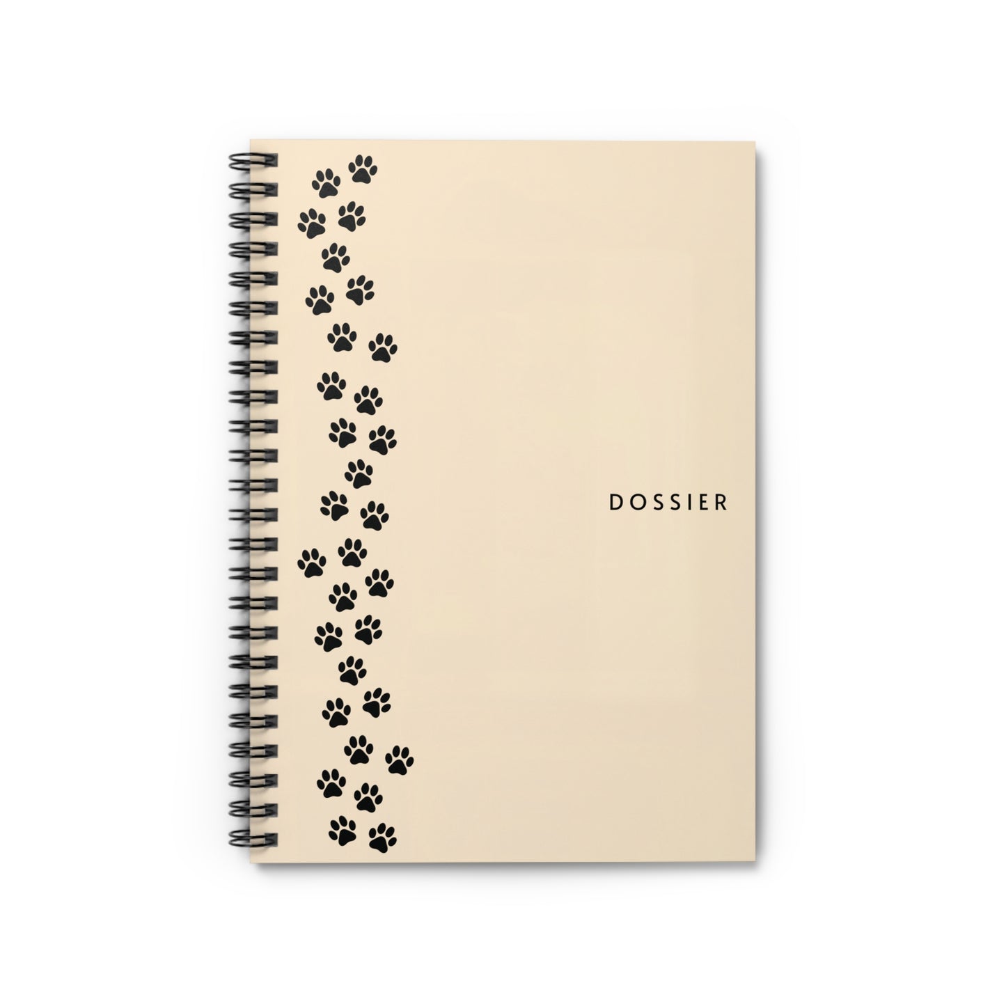 The Pawline Dossier – Minimalist Spiral Notebook