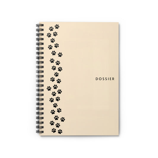 The Pawline Dossier – Minimalist Spiral Notebook