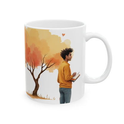 Love Is Just Around – Artistic Ceramic Mug