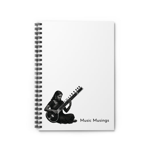 Music Musings – Minimalist Spiral Notebook
