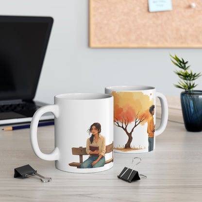 Love Is Just Around – Artistic Ceramic Mug