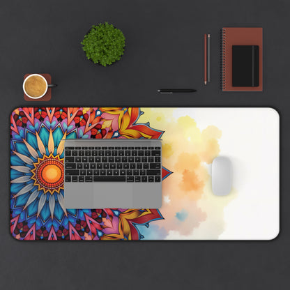Radiant Bloom – Artistic Desk Mat