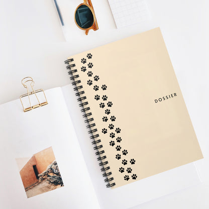 The Pawline Dossier – Minimalist Spiral Notebook