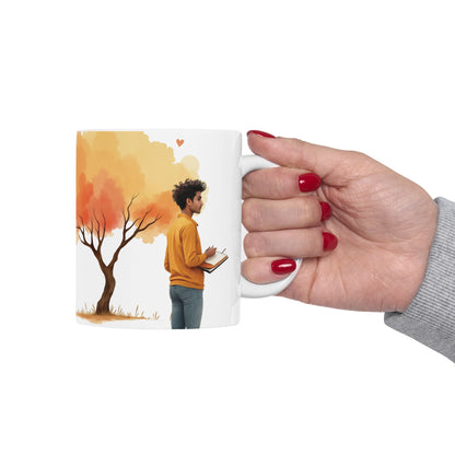 Love Is Just Around – Artistic Ceramic Mug