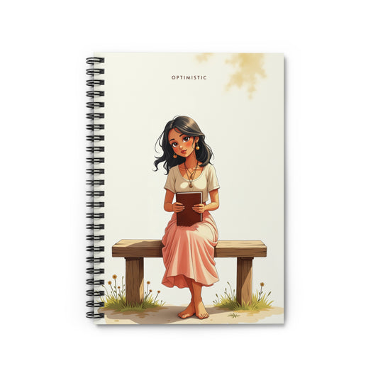 Optimistic – Minimalist Spiral Notebook